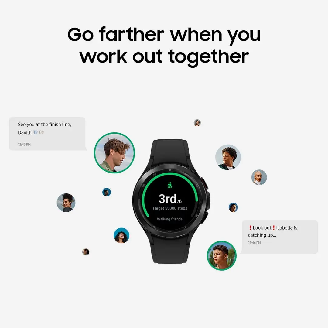 Samsung Galaxy Watch4 Classic Stainless Steel Smart Watch, 42mm, Bluetooth, Black image 2
