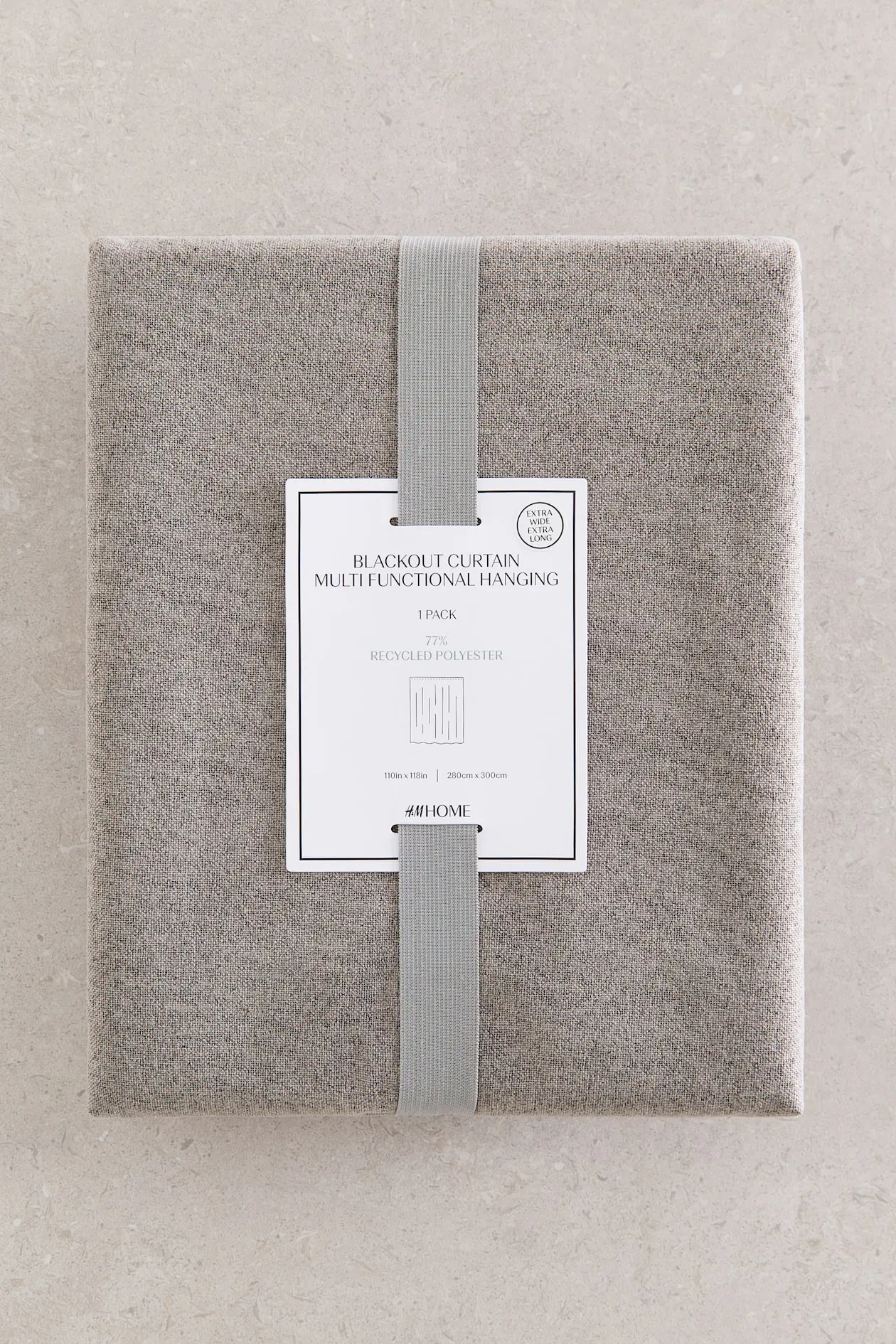 Single-Pack Wide Blackout Curtain Panel image 4