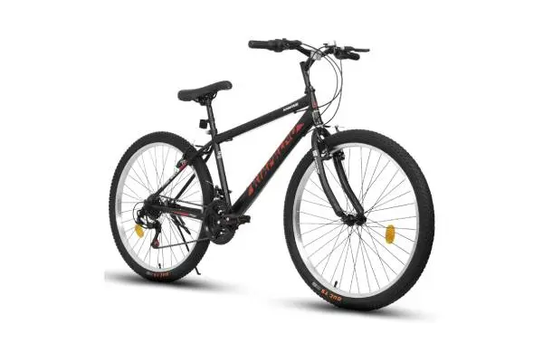 Mountain Bike 24 26 27.5 Inch for Men Women, 21 Speeds High-Carbon Steel Frame, Front Suspension Sport Bicycle, Adult Teens MTB Bicycle for Snow City Commuters and Short Trip image