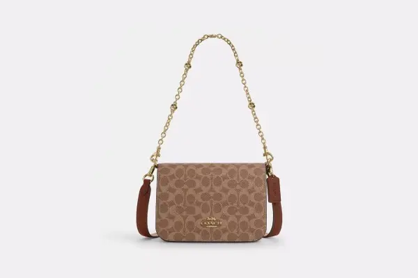 Quinn Bag In Signature Canvas With Floral Chain image