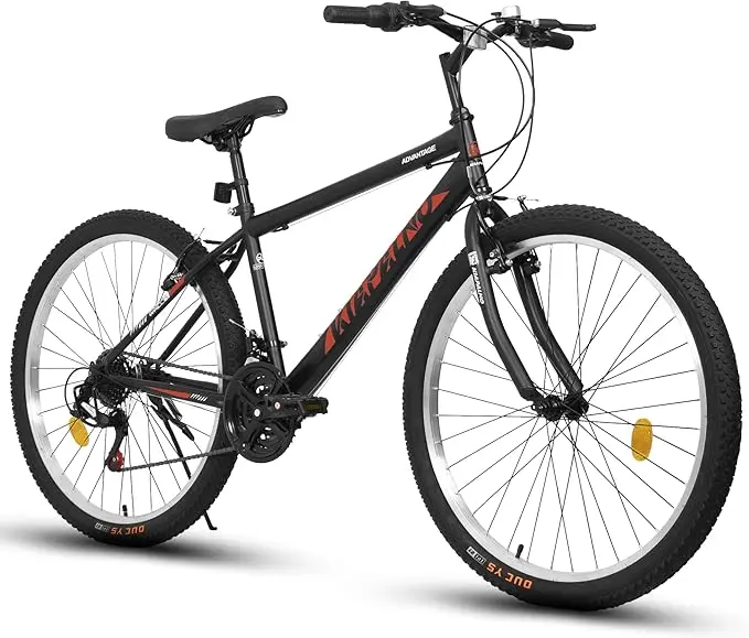 Mountain Bike 24 26 27.5 Inch for Men Women, 21 Speeds High-Carbon Steel Frame, Front Suspension Sport Bicycle, Adult Teens MTB Bicycle for Snow City Commuters and Short Trip image 1