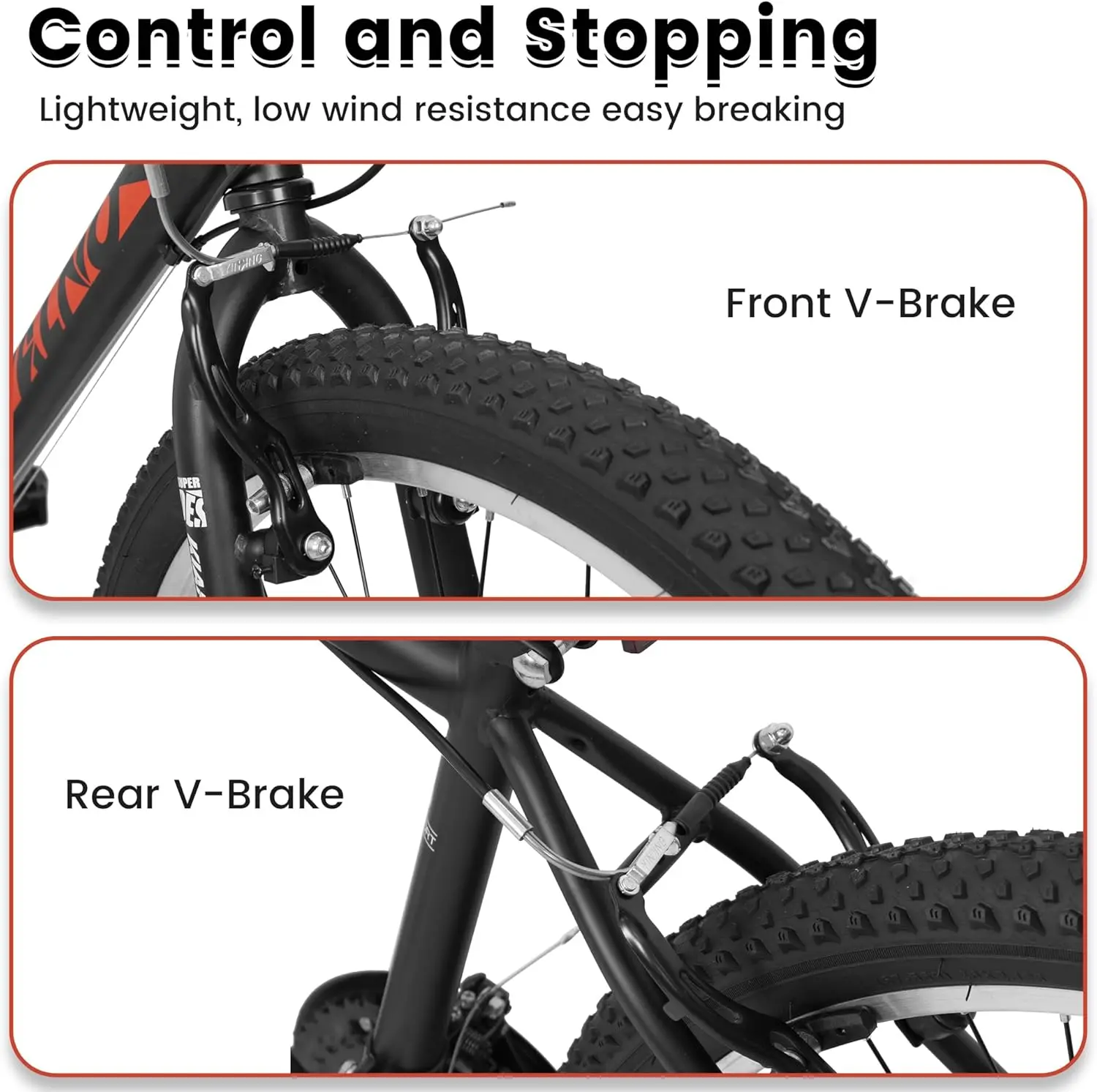 Mountain Bike 24 26 27.5 Inch for Men Women, 21 Speeds High-Carbon Steel Frame, Front Suspension Sport Bicycle, Adult Teens MTB Bicycle for Snow City Commuters and Short Trip image 7