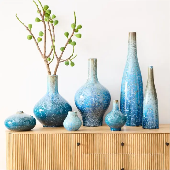 Reactive Glaze Ocean Ceramic Vases image 2