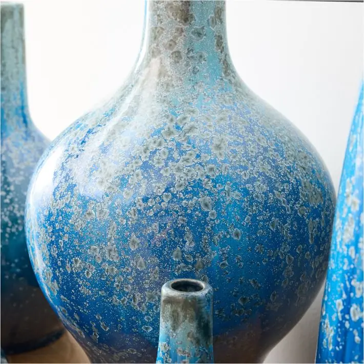 Reactive Glaze Ocean Ceramic Vases image 4