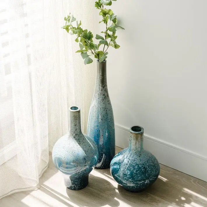 Reactive Glaze Ocean Ceramic Vases image 6