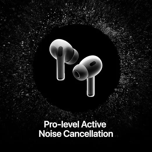 Apple AirPods Pro 2 Wireless Earbuds, Active Noise Cancellation, Hearing Aid Feature, Bluetooth Headphones, Transparency, Personalized Spatial Audio, High-Fidelity Sound, H2 Chip, USB-C Charging image 3