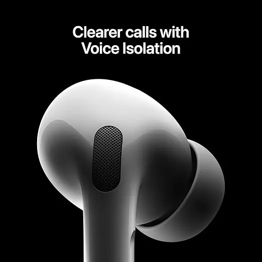 Apple AirPods Pro 2 Wireless Earbuds, Active Noise Cancellation, Hearing Aid Feature, Bluetooth Headphones, Transparency, Personalized Spatial Audio, High-Fidelity Sound, H2 Chip, USB-C Charging image 5