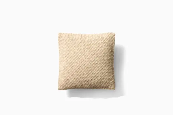 Heathered Basketweave Wool Pillow Cover image