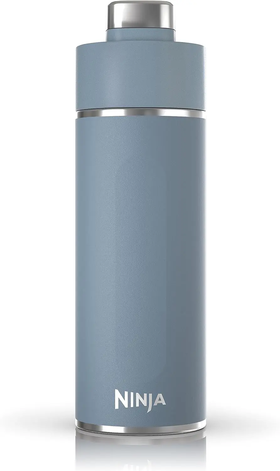 Ninja Thirsti 18oz Travel Water Bottle, For Carbonated Sparkling Drinks, Colder and Fizzier Longer, Leak Proof, 24 Hrs Cold, Dishwasher Safe, Stainless Steel Insulated Tumbler, Storm Blue, DW1801BL image 1