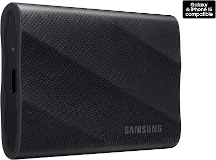 SAMSUNG T9 Portable SSD 4TB, USB 3.2 Gen 2x2 External Solid State Drive, Seq. Read Speeds Up to 2,000MB/s for Gaming, Students and Professionals,MU-PG4T0B/AM, Black (pack of 1) image 2