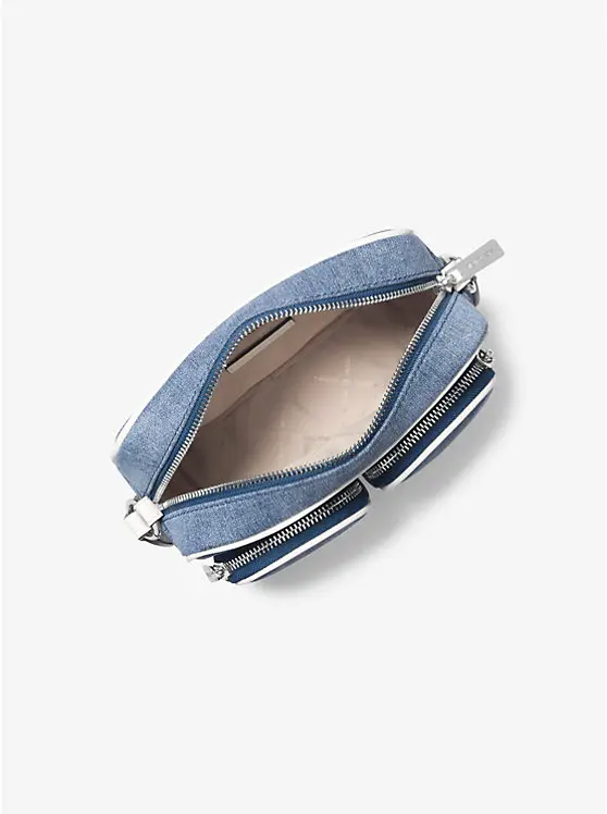 Jet Set Medium Denim Crossbody Bag with Case for Apple Airpods Pro image 4