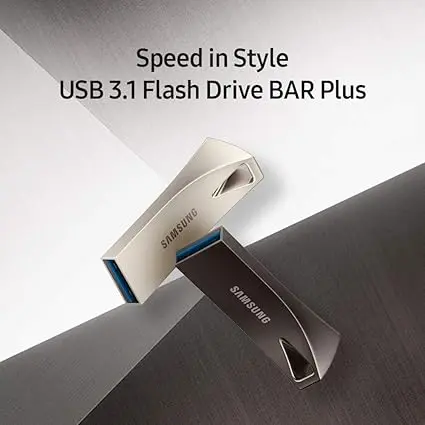 SAMSUNG BAR Plus 256GB - 400MB/s USB 3.1 Flash Drive Champagne Silver (MUF-256BE3/AM) image 4