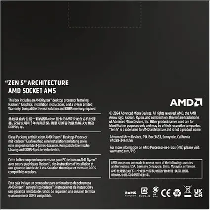 AMD Ryzen™ 5 9600X 6-Core, 12-Thread Unlocked Desktop Processor image 4